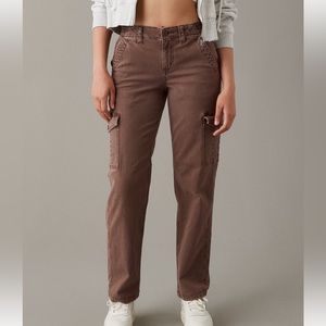 AE Stretch Curvy Cargo Straight Pant 6 SHORT